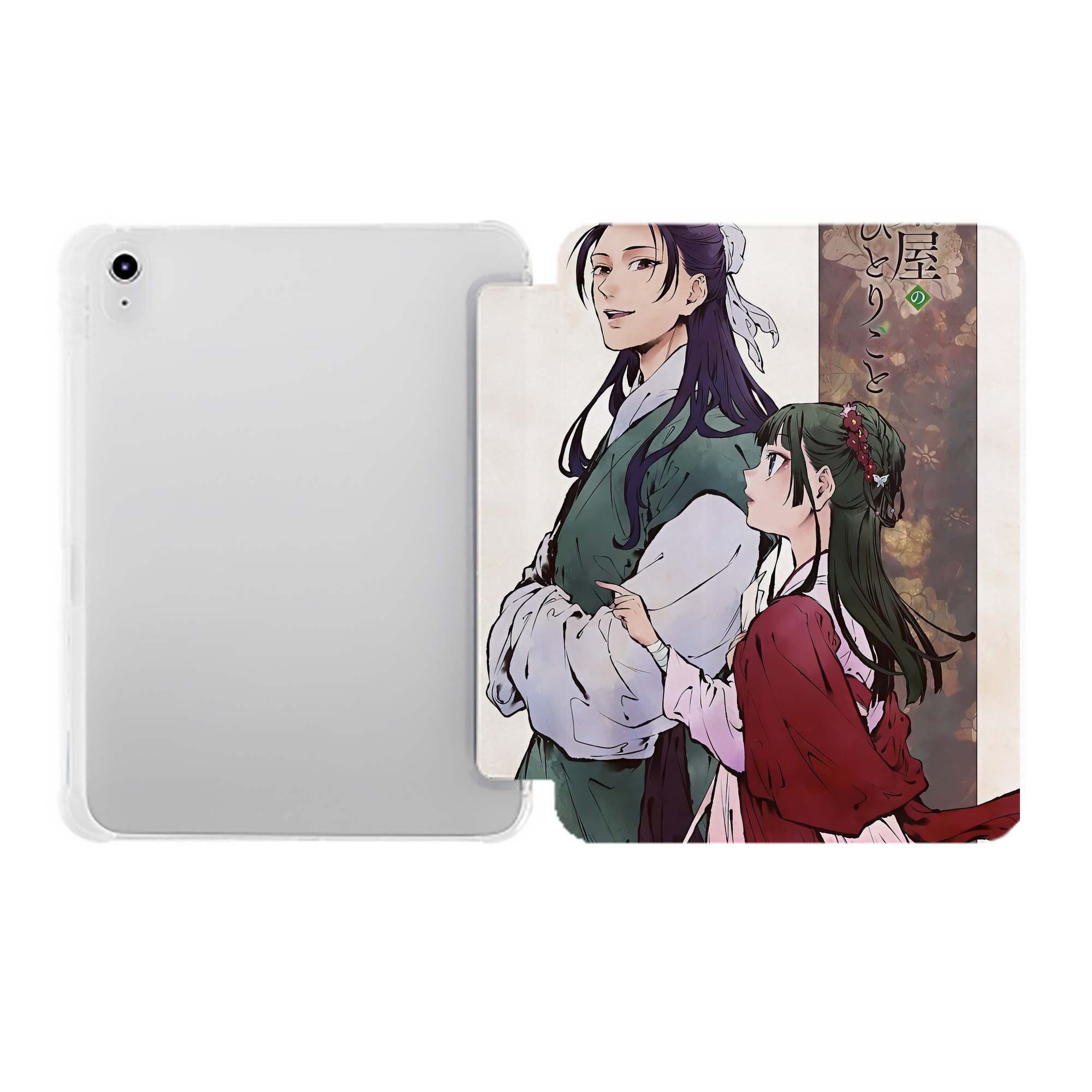 （画像用） 薬屋のひとりごと The Apothecary Diaries IPad ケース ペン収納付き 三つ折りスタンド PUレザー×シリコン 対応機種9.5/10.5/10.9インチ